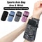 Zipper Running Wrist Bag for Phone, Keys & Cards – Sweatproof Gym Sports Cycling Armband