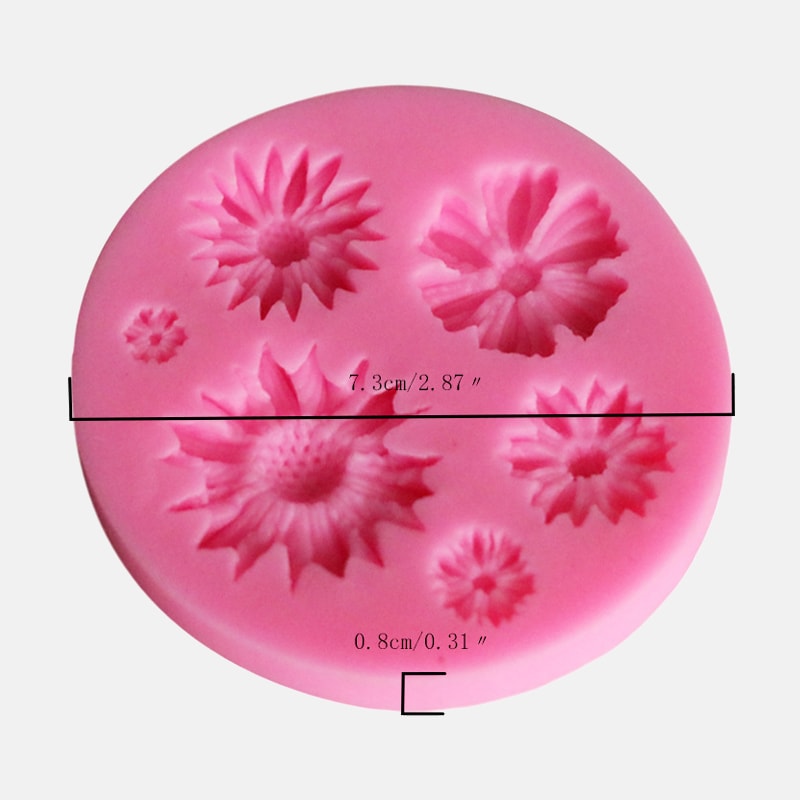 Flower Silicone Molds for Fondant, Cake, Candy, Chocolate & Sugarcraft – Premium Baking Tool