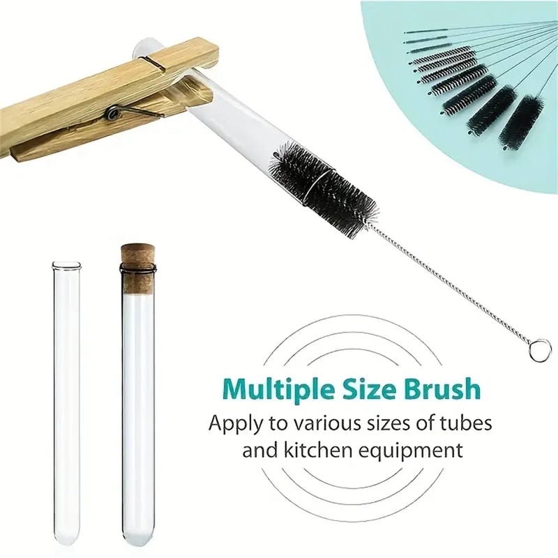 Reusable Bottle Cleaning Brushes, Piece Set Eco-Friendly Straw Cleaning Brushes for Bottles