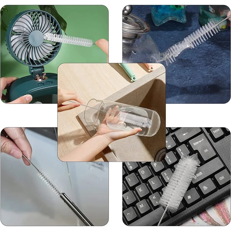 Reusable Bottle Cleaning Brushes, Piece Set Eco-Friendly Straw Cleaning Brushes for Bottles