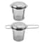 Stainless Steel Tea Strainer with Lid - Collapsible Double Handle Tea Brewer for Perfect Tea Brewing