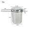 Stainless Steel Tea Strainer with Lid - Collapsible Double Handle Tea Brewer for Perfect Tea Brewing