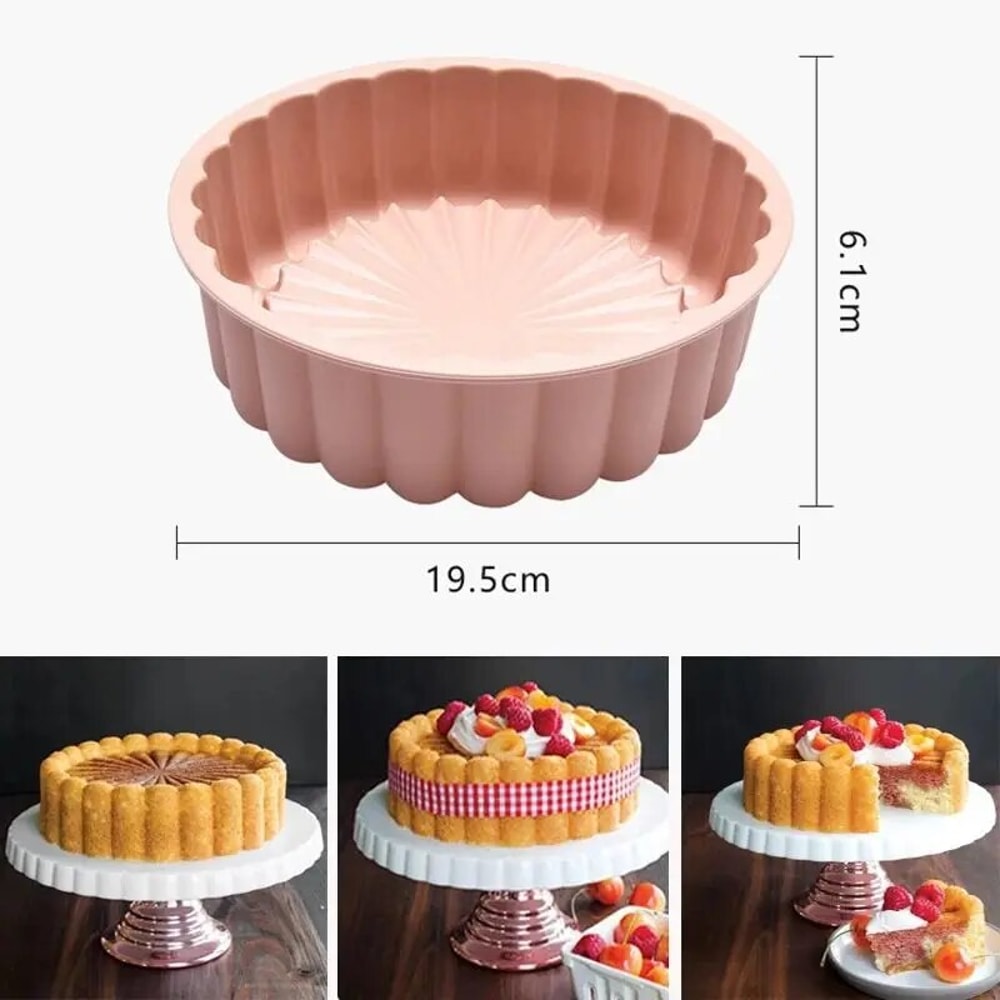 Silicone Sunflower Silhouette Cake Mold MultiPurpose HighTemperature Resistant DIY Baking Tool 2
