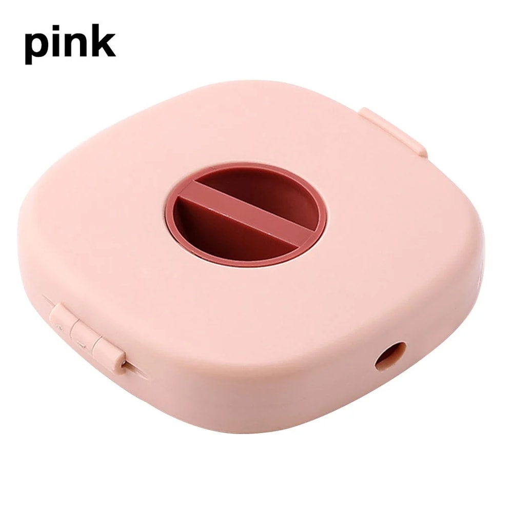 Portable Round USB Cable Winder – Compact Data Cable Organizer for Mobile Phone Charging Cables