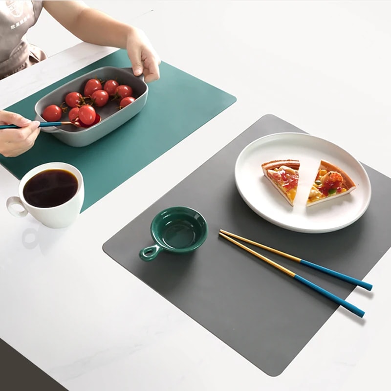Premium Kitchen Silicone Placemats Waterproof Table Mat with Heat Insulation and Non Slip Protection