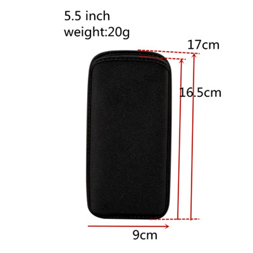 Universal Neoprene Protective Case for iPhone & Samsung, Shockproof Phone Bag
