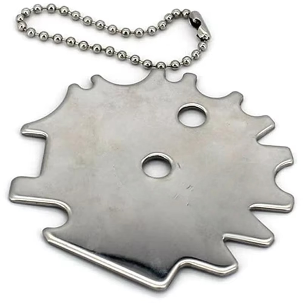 Portable BBQ Grill Cleaner Scraper – Heavy-Duty Metal BBQ Grate Scrubber Tool for Barbecue Cleaning