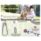 Double-Headed Dog Tie Out Cable Leash Heavy Duty Anti-Rust Steel Wire Training Collar for Outdoor Use