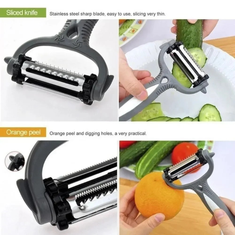 Multifunctional Rotary Peeler And Slicer For Fruits And Vegetables Carrot Potato And More 4
