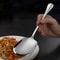 Ergonomic Stainless Steel Rice Spoon – Large Metal Serving Spoon for Salad, Pasta & Kitchen Use