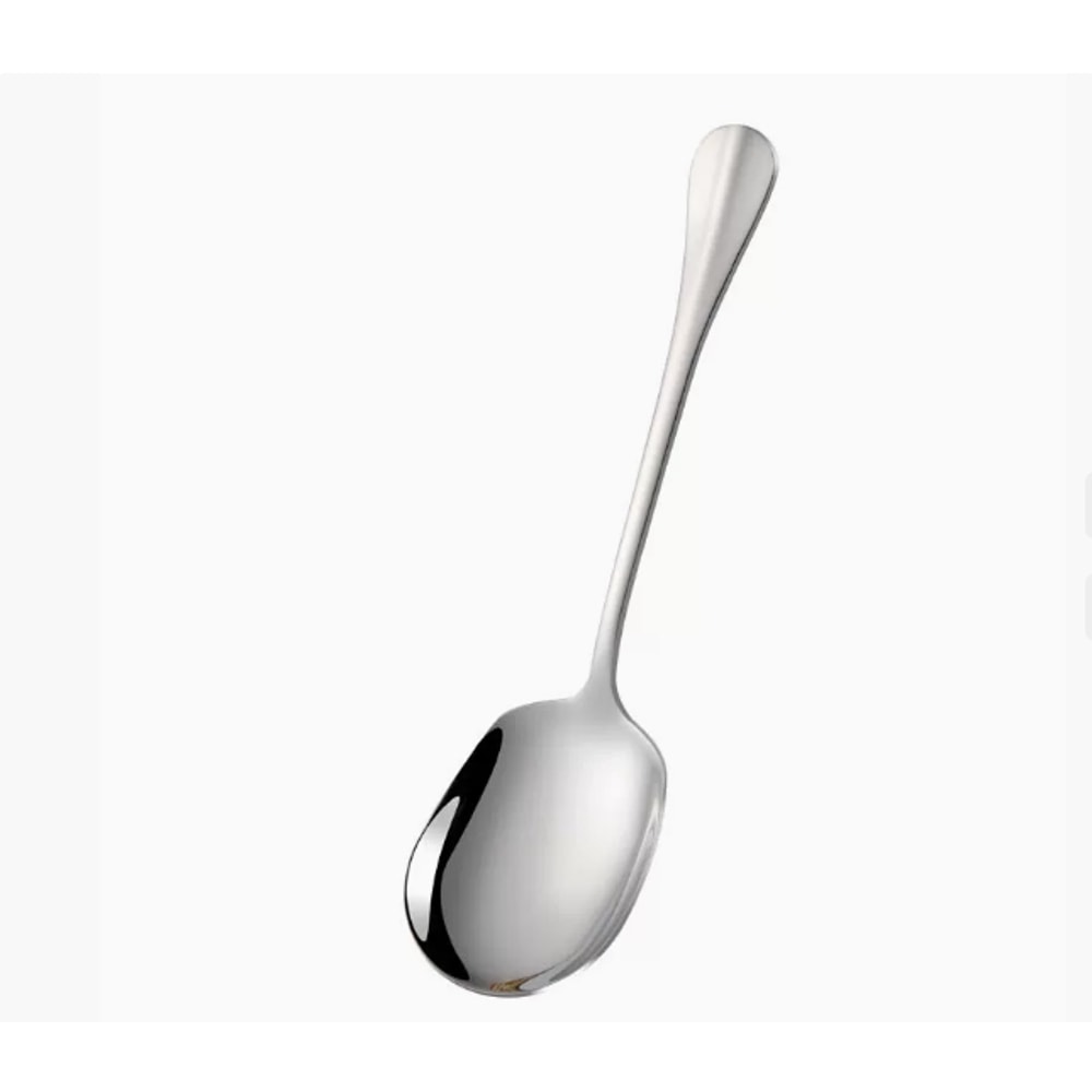 Ergonomic Stainless Steel Rice Spoon – Large Metal Serving Spoon for Salad, Pasta & Kitchen Use