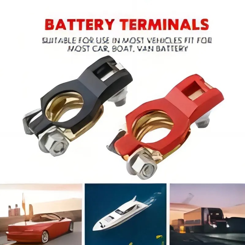 High-Quality PCS Auto Battery Terminal Clamp Set - Durable Cable Terminal Connectors for Top Post Batteries