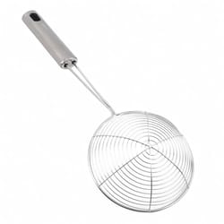 oval skimmer stainless steel oil pot – kitchen strainer, mesh filter for cooking and frying