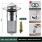 Stainless Steel Odor-Proof Leak Plug for Washbasin – Universal Press Type Sink Drain