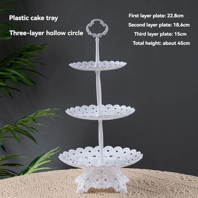 Elegant Tier Acrylic Fruit Plate - Light Luxury Candy & Dessert Tray for Table Decoration