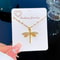 Personalized Dragonfly Pendant Necklace for Women – Elegant Alloy Collarbone Chain Gift Jewelry