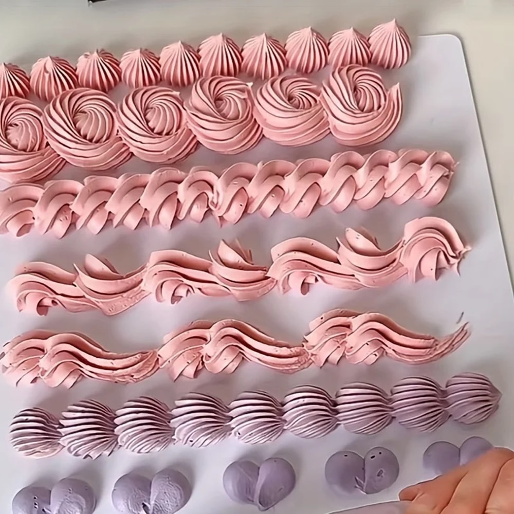 Set of Stainless Steel Piping Nozzles Cake Decorating Tips for Icing & Cream