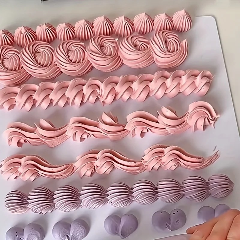 Set of Stainless Steel Piping Nozzles Cake Decorating Tips for Icing & Cream