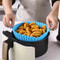 Silicone Air Fryer Baking Tray Mat HighTemperature Resistant Foldable Food Grade With Double Ear H 2