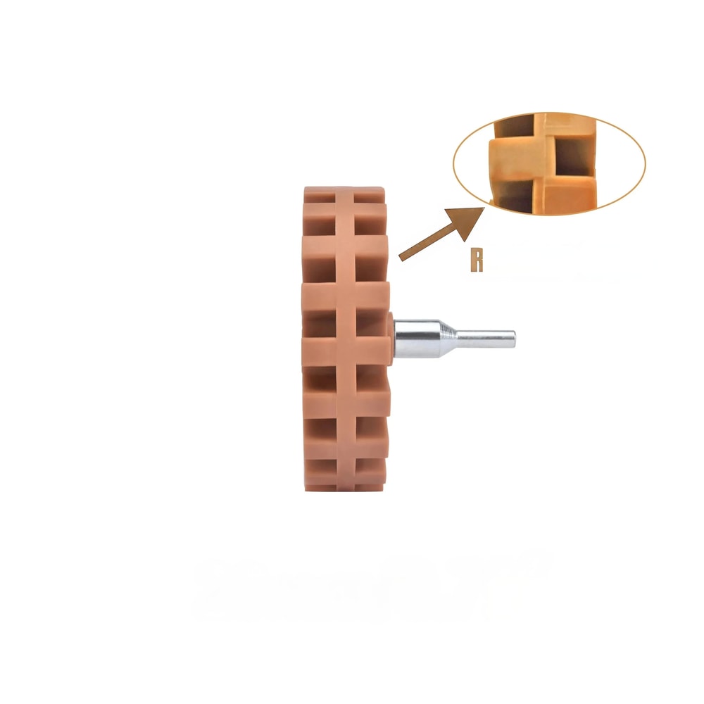 Car Eraser Wheel for Decal Removal & Paint Repair – Power Drill Adapter Rubber Tool for Quick Pinstripe Removal