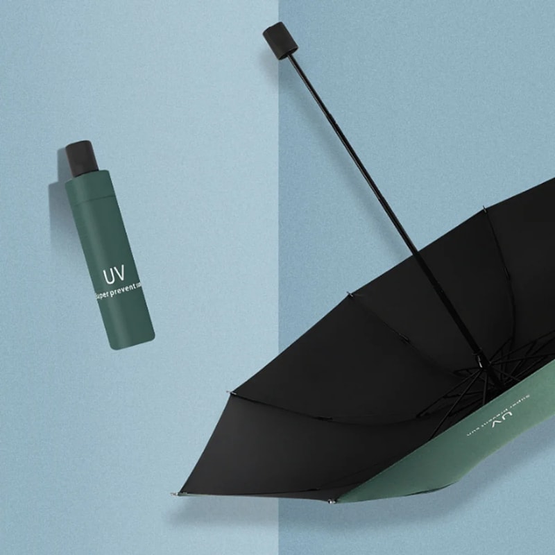 Travel Portable Mini UV Protection Umbrella, Compact & Windproof