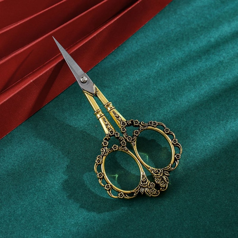 Vintage Stainless Steel Scissors For Cross Stitch Yarn Tea Bags And Office Use 4