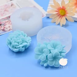 carnation flower silicone cake mold fondant mold for cupcakes, jelly, candy, and chocolate cake decoration