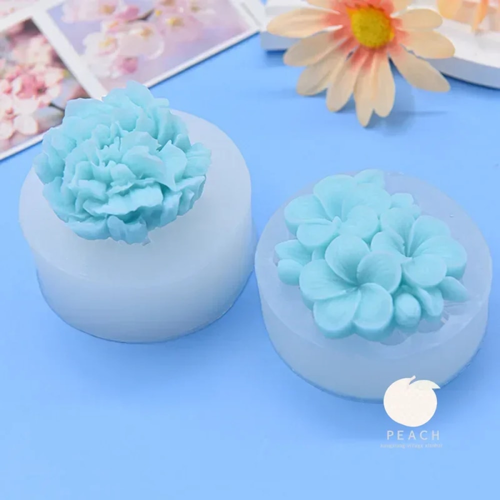 Carnation Flower Silicone Cake Mold Fondant Mold for Cupcakes, Jelly, Candy, and Chocolate Cake Decoration