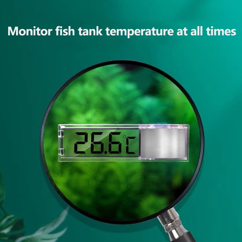 Digital LED Aquarium Thermometer for Fish Tanks – Accurate Temperature Display for Fish, Turtles, and Aquatic Pets