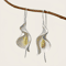 Exquisite Blooming Flower Hook Earrings Elegant Gold Silver Plant Dangle Jewelry For Women 0