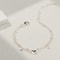 Silver-Plated CZ Anklet Bracelet with Heart Charm – Trendy, Waterproof, Dainty Layer Chain Jewelry Gift for Women & Girl