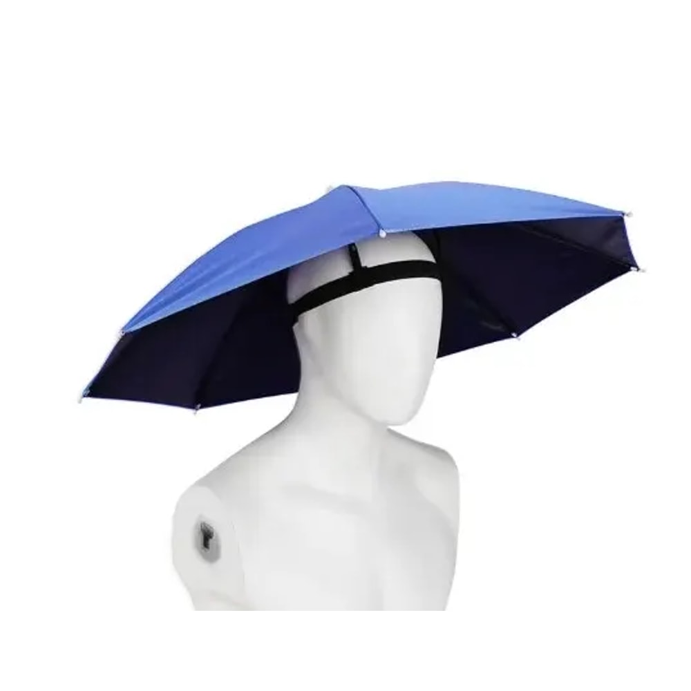 Folding Hat Umbrella for Men and Women - Windproof Outdoor Sunshade Umbrella