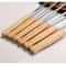 Reusable Stainless Steel BBQ Skewers with Wooden Handles – Anti-Scalding, Wide Metal Skewers for Barbecue and Grilling