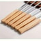 Reusable Stainless Steel BBQ Skewers with Wooden Handles – Anti-Scalding, Wide Metal Skewers for Barbecue and Grilling
