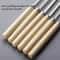 Reusable Stainless Steel BBQ Skewers with Wooden Handles – Anti-Scalding, Wide Metal Skewers for Barbecue and Grilling