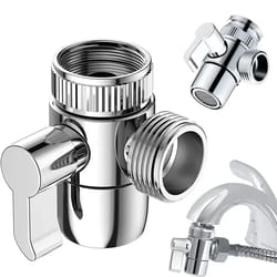 faucet adapter diverter valve – kitchen sink splitter water tap connector for toilet bidet and shower