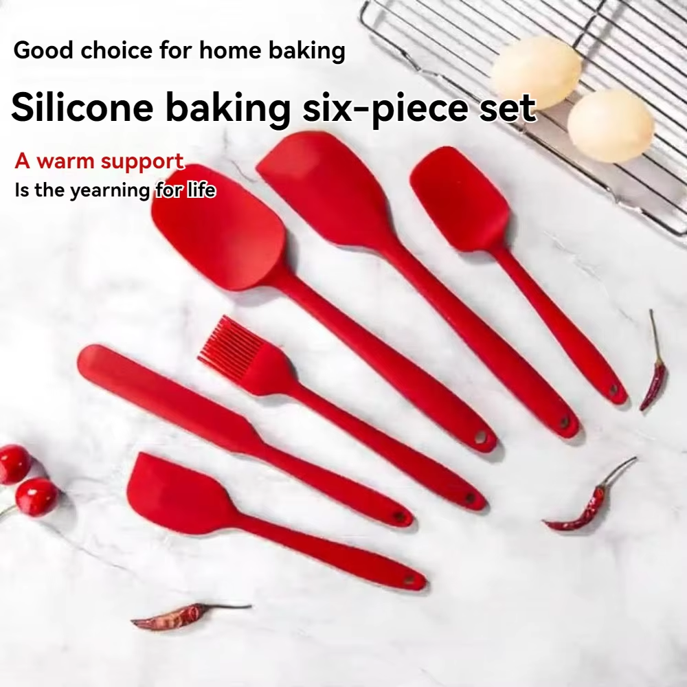 Silicone Kitchen Spatula Set – Non-Stick Bakehouse Tools for Cooking, BBQ, and Baking
