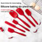 Silicone Kitchen Spatula Set – Non-Stick Bakehouse Tools for Cooking, BBQ, and Baking