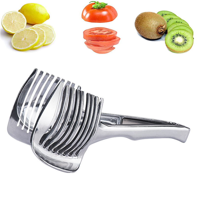 Stainless Steel Handheld Kitchen Slicer – Multifunctional Fruit & Vegetable Cutter for Easy Orange & Lemon Slicing