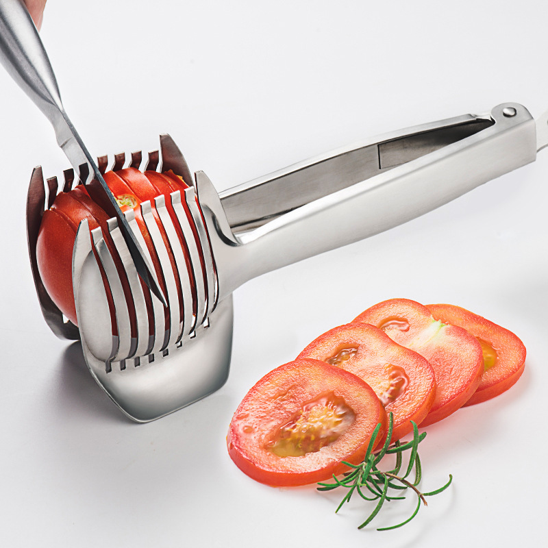 Stainless Steel Handheld Kitchen Slicer – Multifunctional Fruit & Vegetable Cutter for Easy Orange & Lemon Slicing