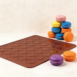 non-stick silicone macaron baking mat - food grade, safe, and reusable