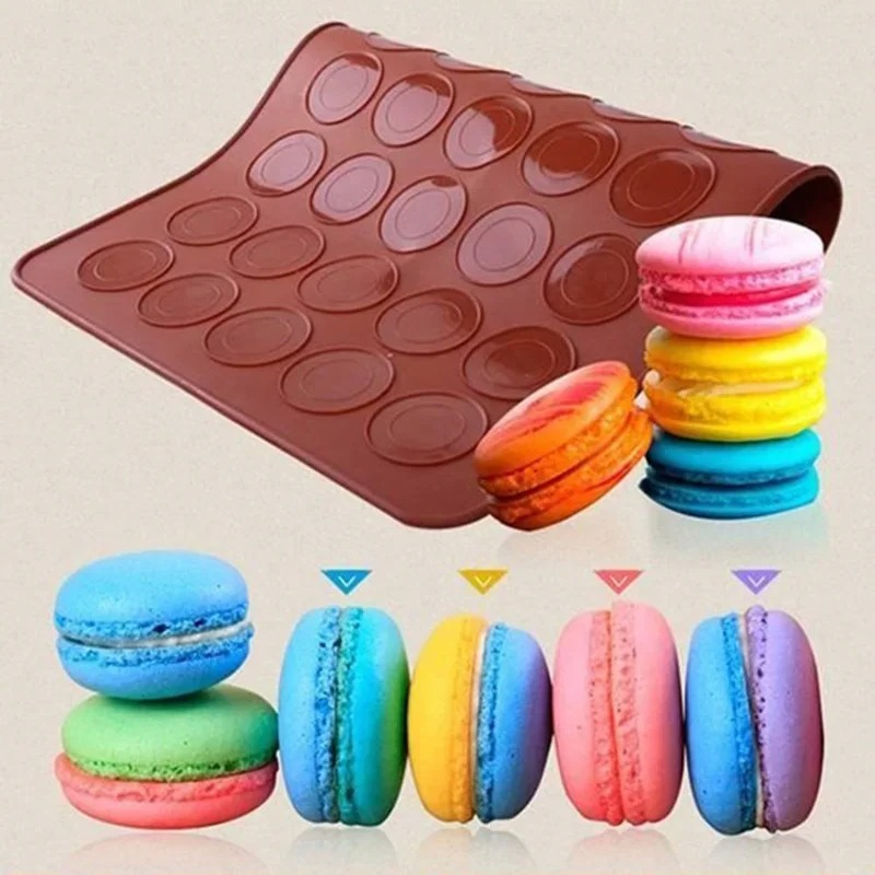 Non-Stick Silicone Macaron Baking Mat - Food Grade, Safe, and Reusable