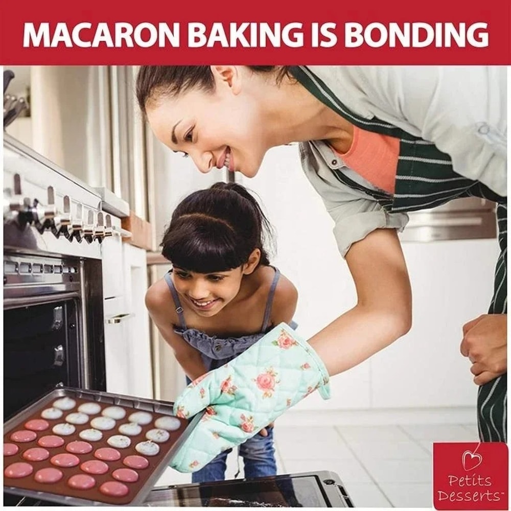 Non-Stick Silicone Macaron Baking Mat - Food Grade, Safe, and Reusable