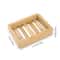 Natural Bamboo Soap Dish – Multi-functional Wooden Soap Holder for Sink, Shower & Bathroom