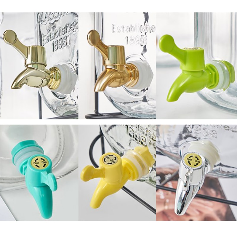 Leak-Proof Food Grade Water Faucet Valve - Reusable, Easy Install for Glass Bottles, Jars, and Water Tanks, Size