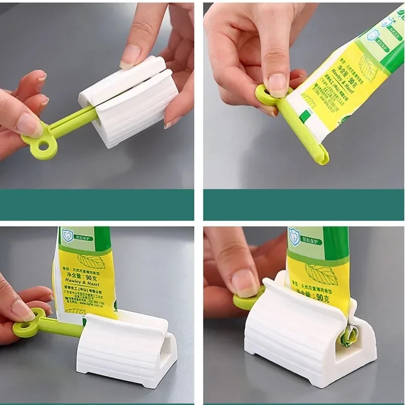 Multifunctional Toothpaste Tube Lotion Squeezer ClipOn Bathroom Squeezing Tool For Facial Cleanse 4