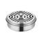 Fireproof Mosquito Coil Box with Round Lid, Serrated Outdoor Coil Holder, Iron Aromatherapy Tray for Summer Nights