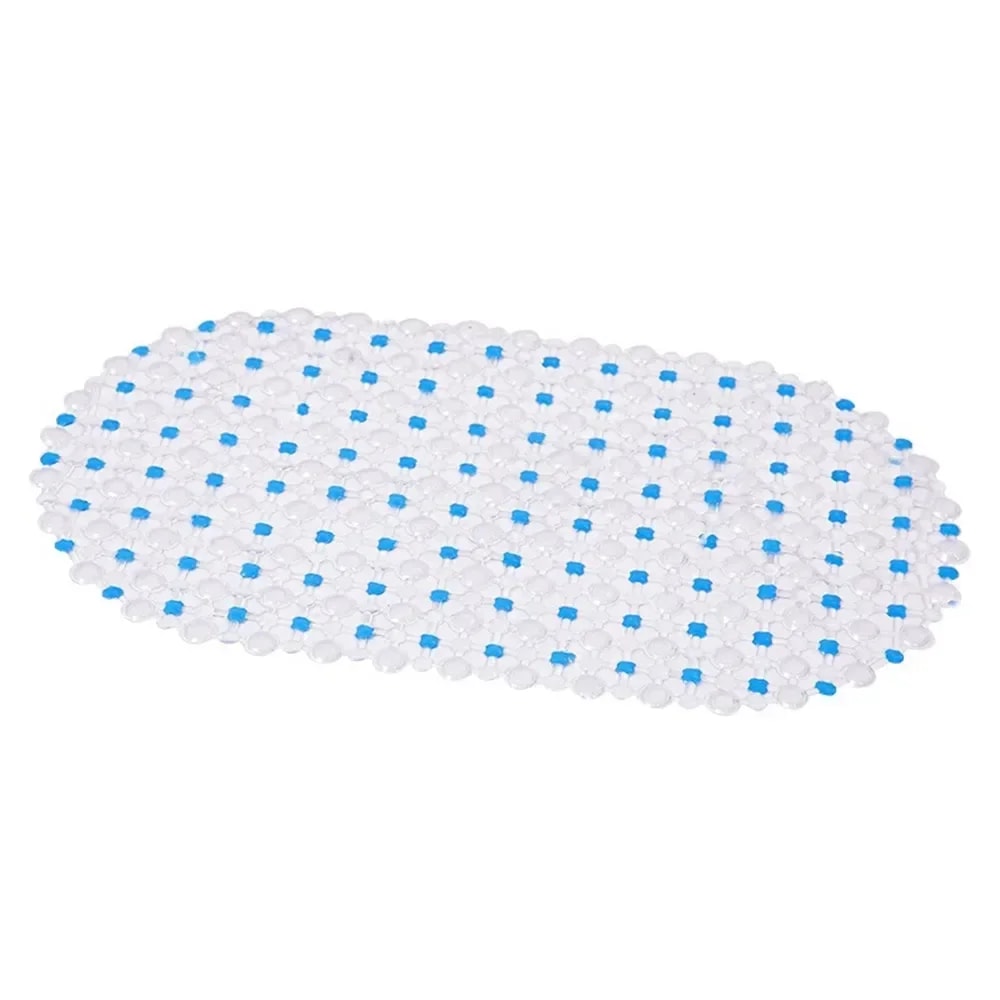 Soft PVC NonSlip Bath Mat With Suction Cups AntiSkid Massage Shower Mat For Bathroom Safety 11