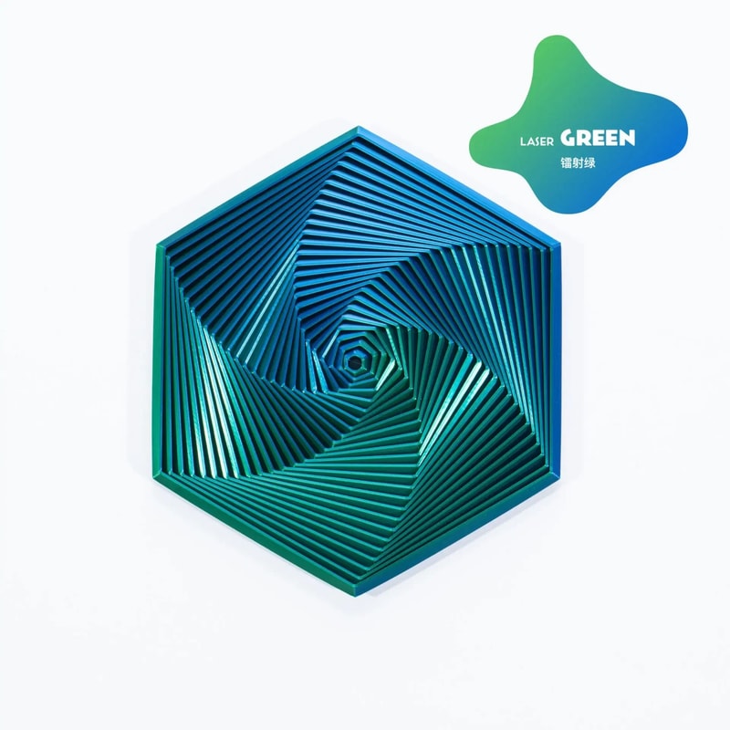 Printed Fractal Hexagon Toy Mesmerizing Spiral Design PocketSized Stress Reliever Exquisite Decor 2