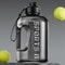 Large Capacity Water Bottle Sports Gym Kettle For Travel Camping Portable BPAFree Plastic Space 6